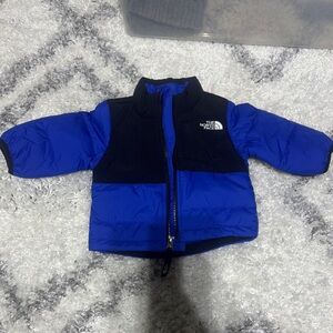 The North Face Infant Jacket in Blue and Black